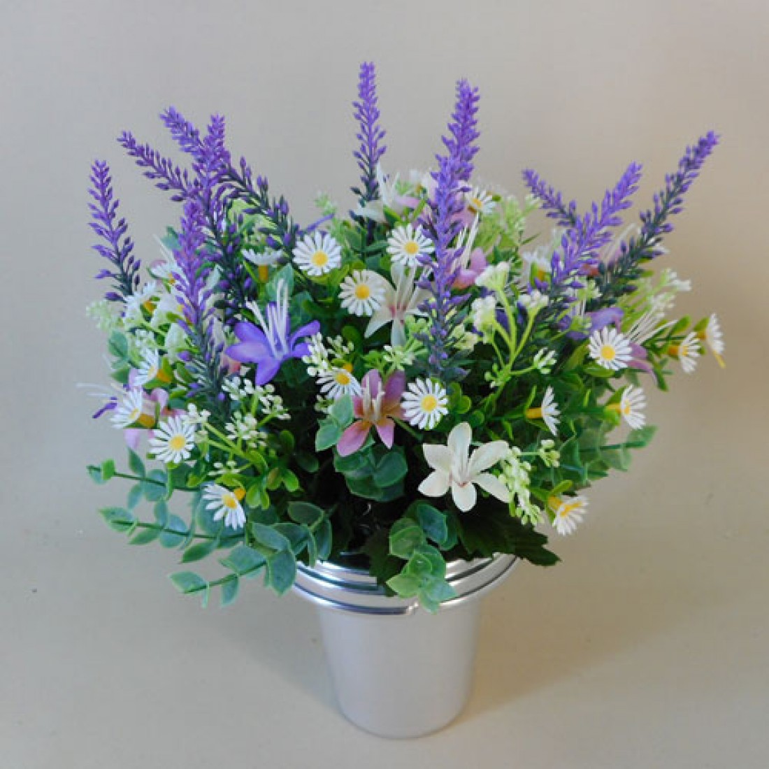 Artificial Flowers Filled Grave Pot Cottage Garden Memorial Flowers   Artificial Flowers Grave Pot Cottage Garden 1100x1100 